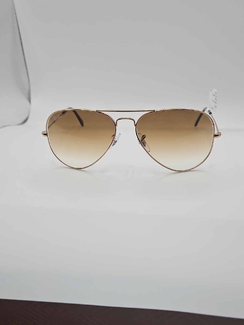 Ray-Ban Gold Frame Brown Gradient Aviator Sunglasses